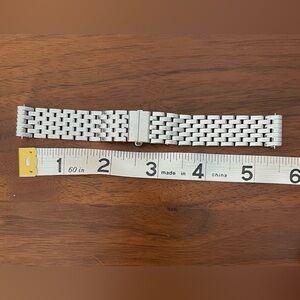 Michele 16mm Stainless Steel Watch Band, 5.5”